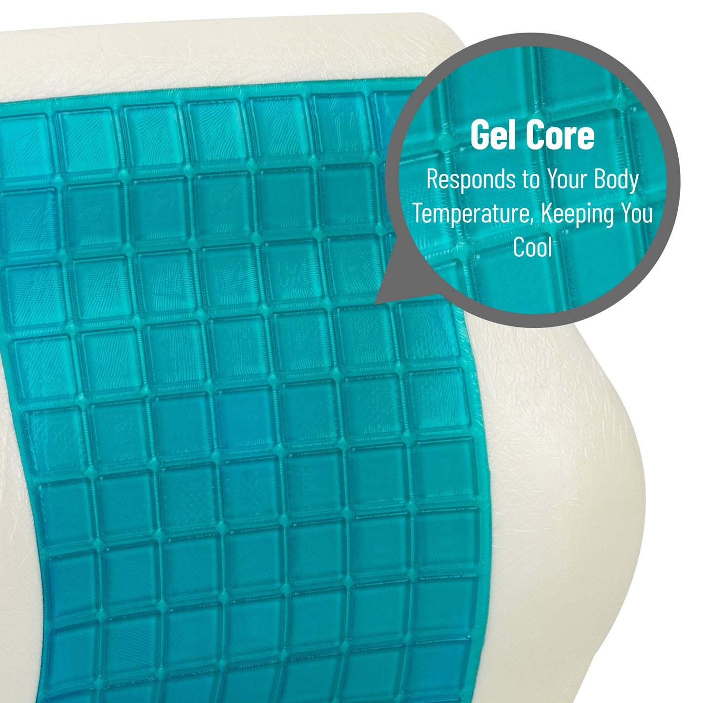 Mind Reader Lumbar Support Cushion for Office Chair and Car Seat, Memory Foam and Cooling Gel Core, Back Pain Relief, Improves Posture, 15.5"L x 3.75"W x 14"H, Black