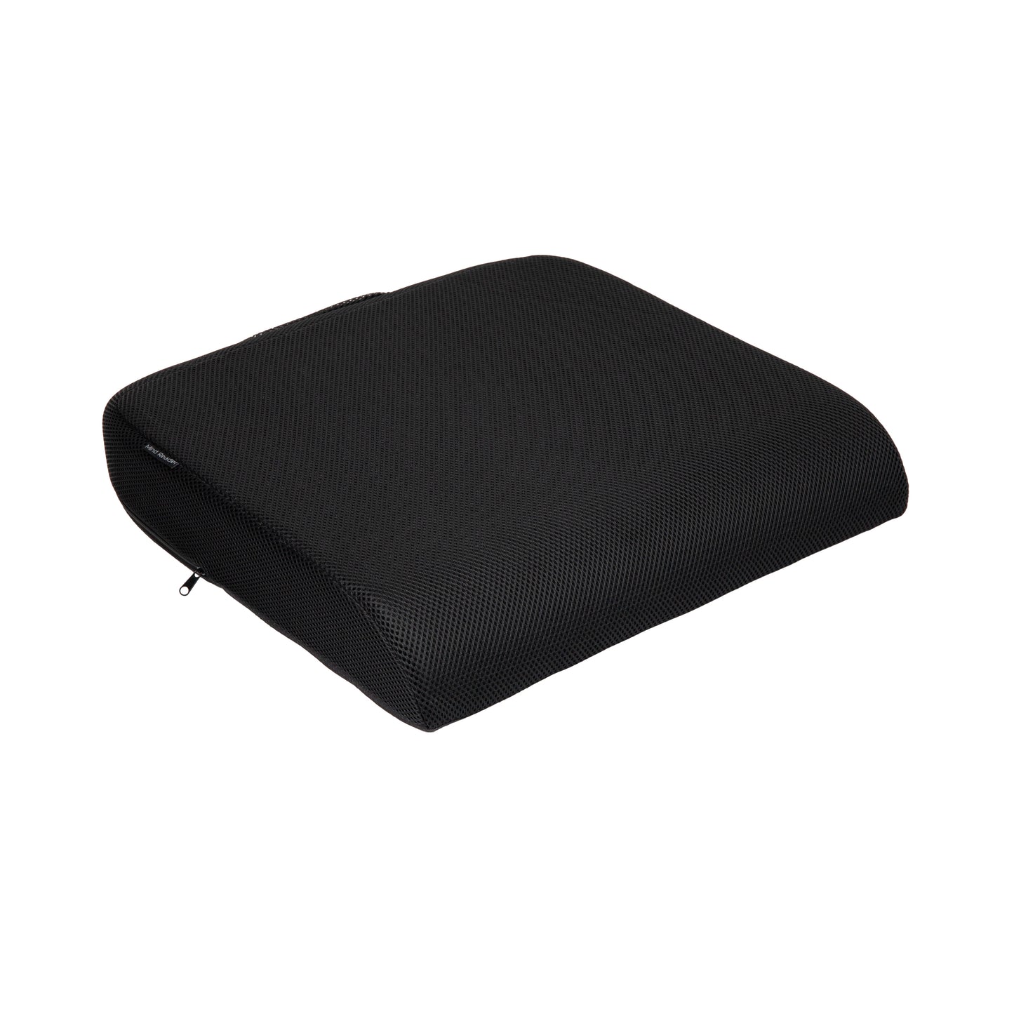 Mind Reader Memory Foam Seat Cushion, Ergonomic Pressure Relief for Office, Car, and More, Relieves Hip, Tailbone, Coccyx & Sciatica Pain, 18"L x 17.5"W x 3"H, Black