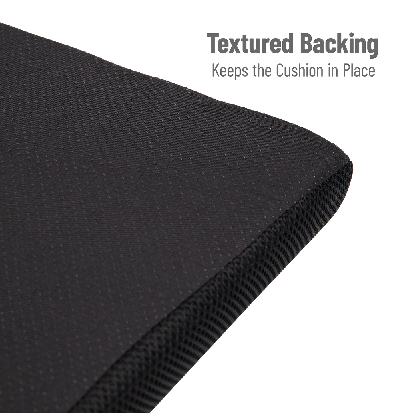 Mind Reader Memory Foam Seat Cushion, Ergonomic Pressure Relief for Office, Car, and More, Relieves Hip, Tailbone, Coccyx & Sciatica Pain, 18"L x 17.5"W x 3"H, Black
