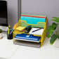 Mind Reader Desktop Organizer, Vertical File Holder, Paper Trays, Office, Metal Mesh, 12.5"L x 11.5"W x 9.5"H