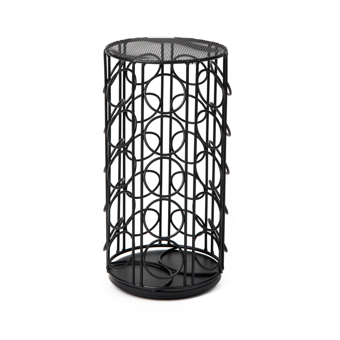 Mind Reader Single Serve Coffee Pod Carousel, 35 Pod Capacity, Lazy Susan, Metal Mesh, 6.15"L x 6.15"W x 12.5"H, Black