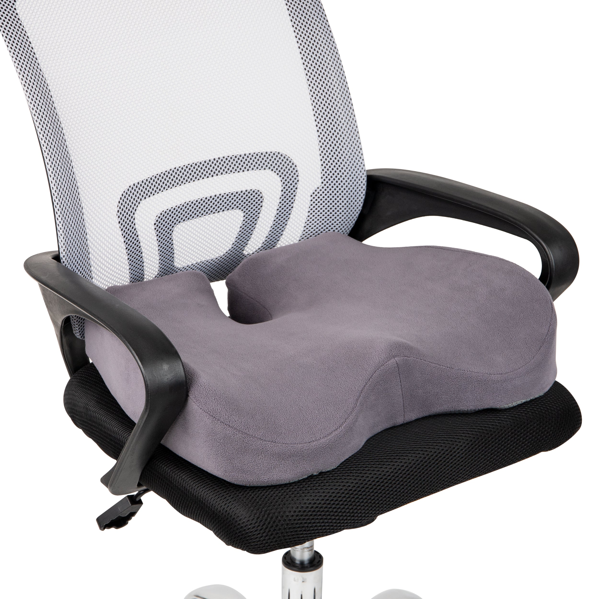 Office Chair Cushion Memory Foam Lumbar Back Support Orthopedic Seat Office  Desk