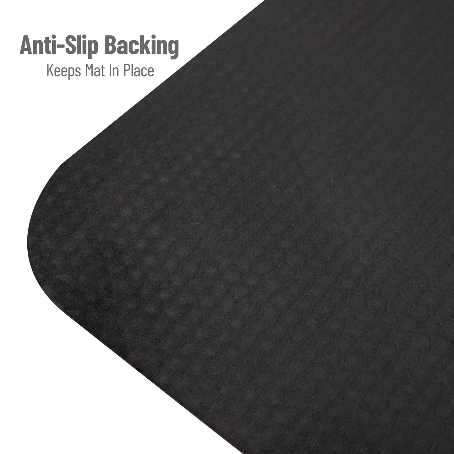 Mind Reader Anti Fatigue Kitchen Mat, Standing Desk Mat, Cushioned Mat, Office, Kitchen, Rubber, 19.5 x 35.25 x 1, Black