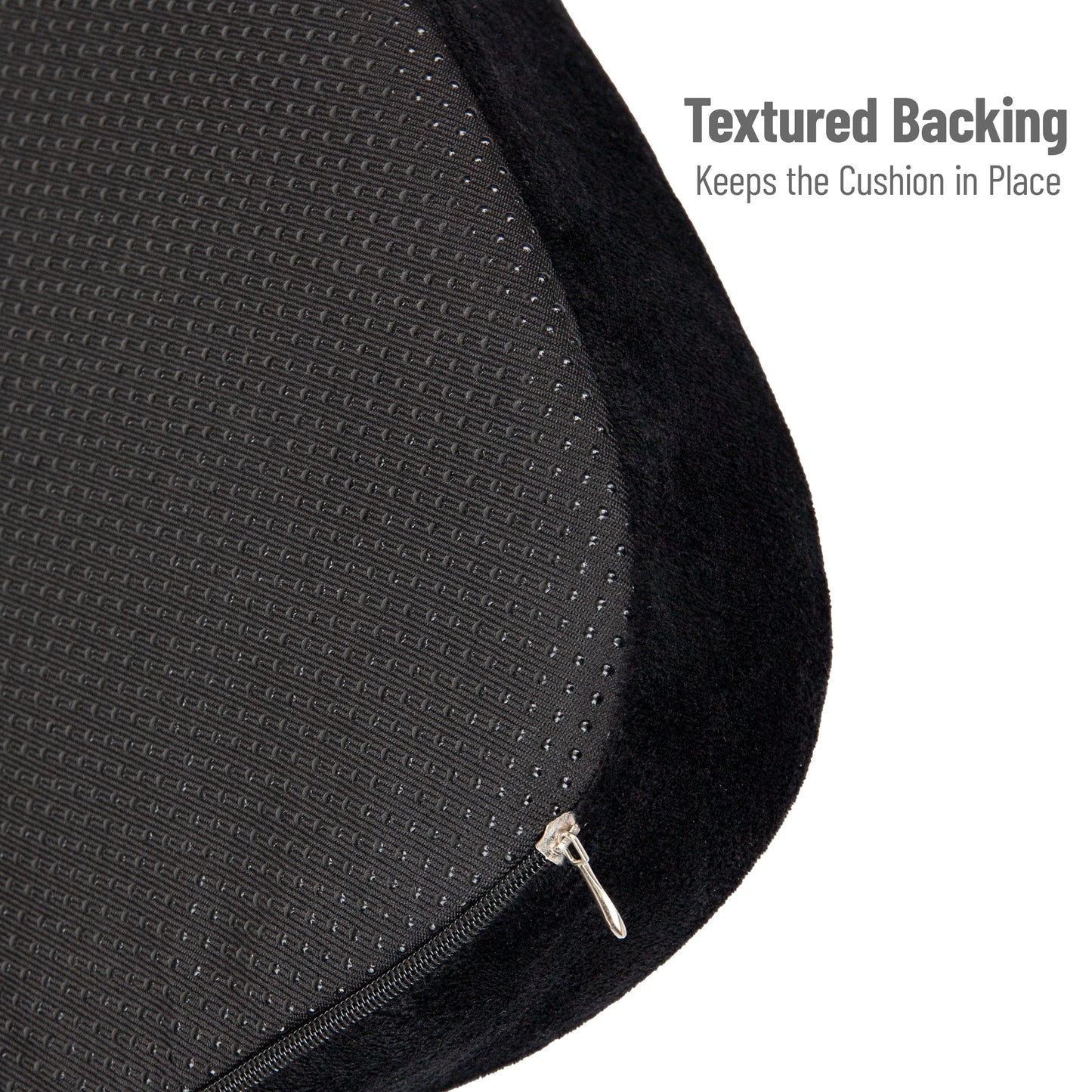 Mind Reader Memory Foam Seat Cushion, Ergonomic Pressure Relief for Office, Car, and More, Relieves Hip, Tailbone, Coccyx & Sciatica Pain, 18"L x 13.5"W x 2.75"H