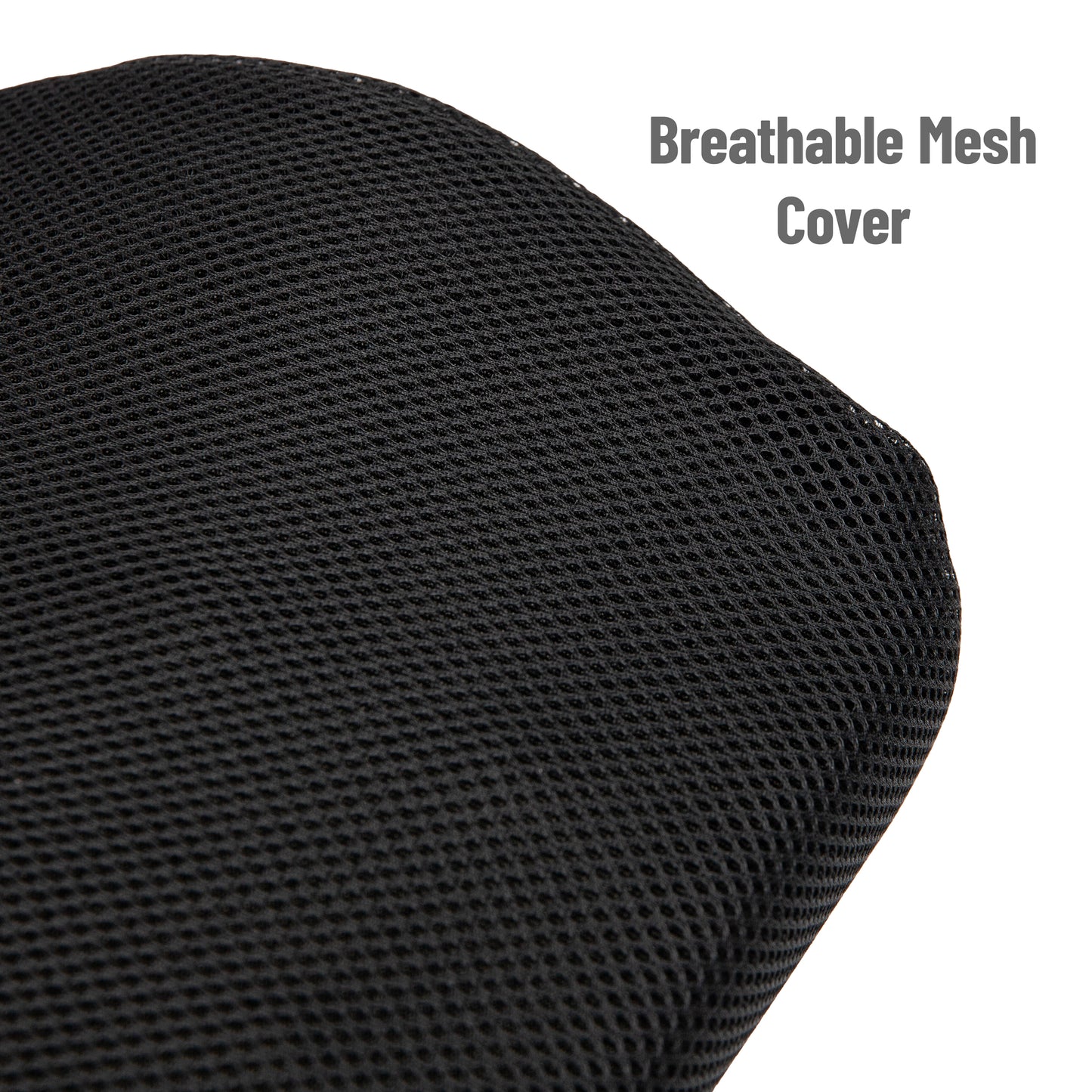 Mind Reader Lumbar Support Cushion for Office Chair and Car Seat, Memory Foam, Back Pain Relief, Improves Posture, 14.5"L x 5"W x 18.5"H