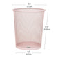 Mind Reader Mesh Trash Can, 16.65L (4.4 gal), Waste Paper Basket, Round, Office, Metal Mesh, 11.5"L x 11.5"W x 13.75"H