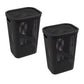 Mind Reader 60L Slim Laundry Hamper, Clothes Basket, Lid, Ventilated, Plastic, 17.25"L x 13.75"W x 23.5"H