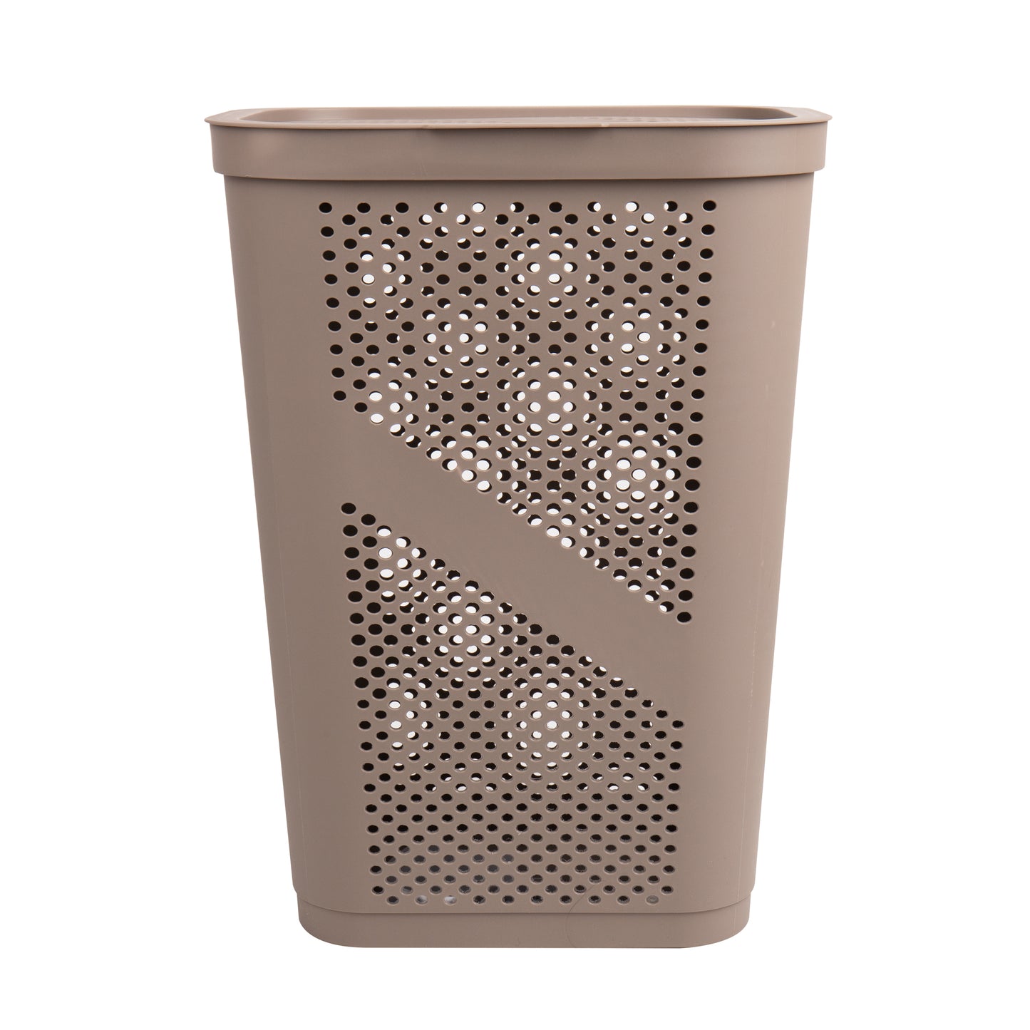 Mind Reader 60L Slim Laundry Hamper, Clothes Basket, Lid, Ventilated, Plastic, 17.25"L x 13.75"W x 23.5"H
