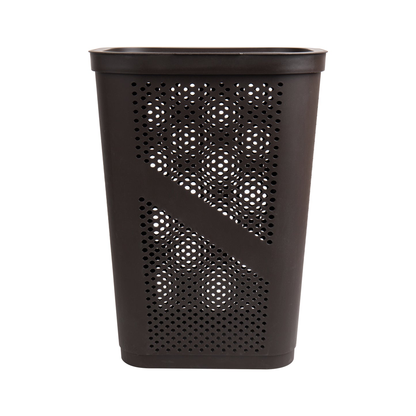 Mind Reader 60L Slim Laundry Hamper, Clothes Basket, Lid, Ventilated, Plastic, 17.25"L x 13.75"W x 23.5"H