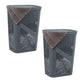 Mind Reader 60L Slim Laundry Hamper, Clothes Basket, Lid, Ventilated, Plastic, 17.25"L x 13.75"W x 23.5"H