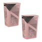 Mind Reader 60L Slim Laundry Hamper, Clothes Basket, Lid, Ventilated, Plastic, 17.25"L x 13.75"W x 23.5"H