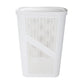 Mind Reader 60L Slim Laundry Hamper, Clothes Basket, Lid, Ventilated, Plastic, 17.25"L x 13.75"W x 23.5"H