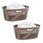 Mind Reader 40L Laundry Basket, Clothes Hamper, Ventilated, Plastic, 23"L x 14.5"W x 10.5"H