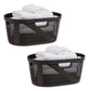 Mind Reader 40L Laundry Basket, Clothes Hamper, Ventilated, Plastic, 23"L x 14.5"W x 10.5"H