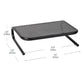 Mind Reader Monitor Stand, Ventilated Laptop Riser, Desktop Organizer, Metal, 14.5"L x 11.25"W x 4.25"H
