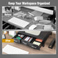 Mind Reader Monitor Stand, 3 Storage Drawers, Desktop Organizer, Riser, Office, 13.5"L x 13"W x 4"H