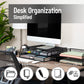 Mind Reader Monitor Stand, Ventilated Laptop Riser, Storage Drawer, Office, Metal Mesh, 15.75"L x 12"W x 4.5"H