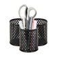 Mind Reader Metal Pen Cups, Mesh Pencil Holders, Desktop Organizer Set, Metal, Set of 3, Black