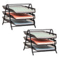 Mind Reader 3-Tier Paper Tray, Desktop Organizer, File Storage, Workspace, Office, Metal Mesh, 11.75"L x 13.75"W x 10"H