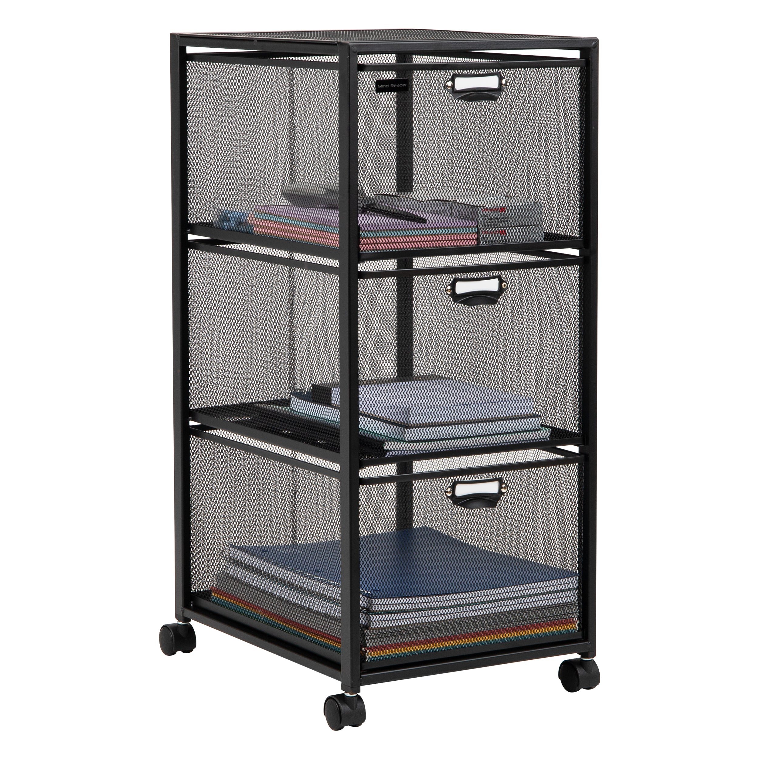 Mind Reader Cart with Drawers, Laundry Organizer, Utility Cart, Bathro ...