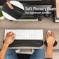 Mind Reader Ergonomic Keyboard and Mouse Wrist Rest Set, Gaming Accessory, Memory Foam, 16.75"L x 3"W x 0.75"H, Black