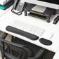 Mind Reader Ergonomic Keyboard and Mouse Wrist Rest Set, Gaming Accessory, Memory Foam, 16.75"L x 3"W x 0.75"H, Black