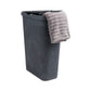 Mind Reader Slim Laundry Hamper with Lid, 40L Clothes Basket, Premium Wicker Design, Plastic