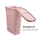 Mind Reader Slim Laundry Hamper with Lid, 40L Clothes Basket, Premium Wicker Design, Plastic