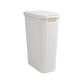 Mind Reader Slim Laundry Hamper with Lid, 40L Clothes Basket, Premium Wicker Design, Plastic