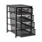 Mind Reader Network Collection, 4-Tier Paper Tray with Removable Drawers, File Storage, Desktop and Supply Organizer, Metal Mesh, Black