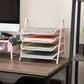 Mind Reader 4-Tier Paper Tray, Desktop Organizer, File Storage, Workspace, Office, Metal Mesh, 11.75"L x 13.75"W x 12.5"H