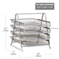 Mind Reader 4-Tier Paper Tray, Desktop Organizer, File Storage, Workspace, Office, Metal Mesh, 11.75"L x 13.75"W x 12.5"H