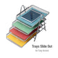 Mind Reader 4-Tier Paper Tray, Desktop Organizer, File Storage, Workspace, Office, Metal Mesh, 11.75"L x 13.75"W x 12.5"H