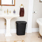 Mind Reader 50L Slim Laundry Hamper, Clothes Basket, Lid, Wicker Design, Plastic, 17.65"L x 13.75"W x 21"H