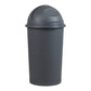 Mind Reader 55L Roll-Top Kitchen Garbage Can, Trash Can with Lid, Premium Wicker Design, Plastic, 16"L x 16"W x 31.5"H