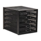 Mind Reader File Storage Drawers, Desk Organizer, Multi-Purpose, Crafts, Office, Metal Mesh, 11"L x 14"W x 11"H, Black