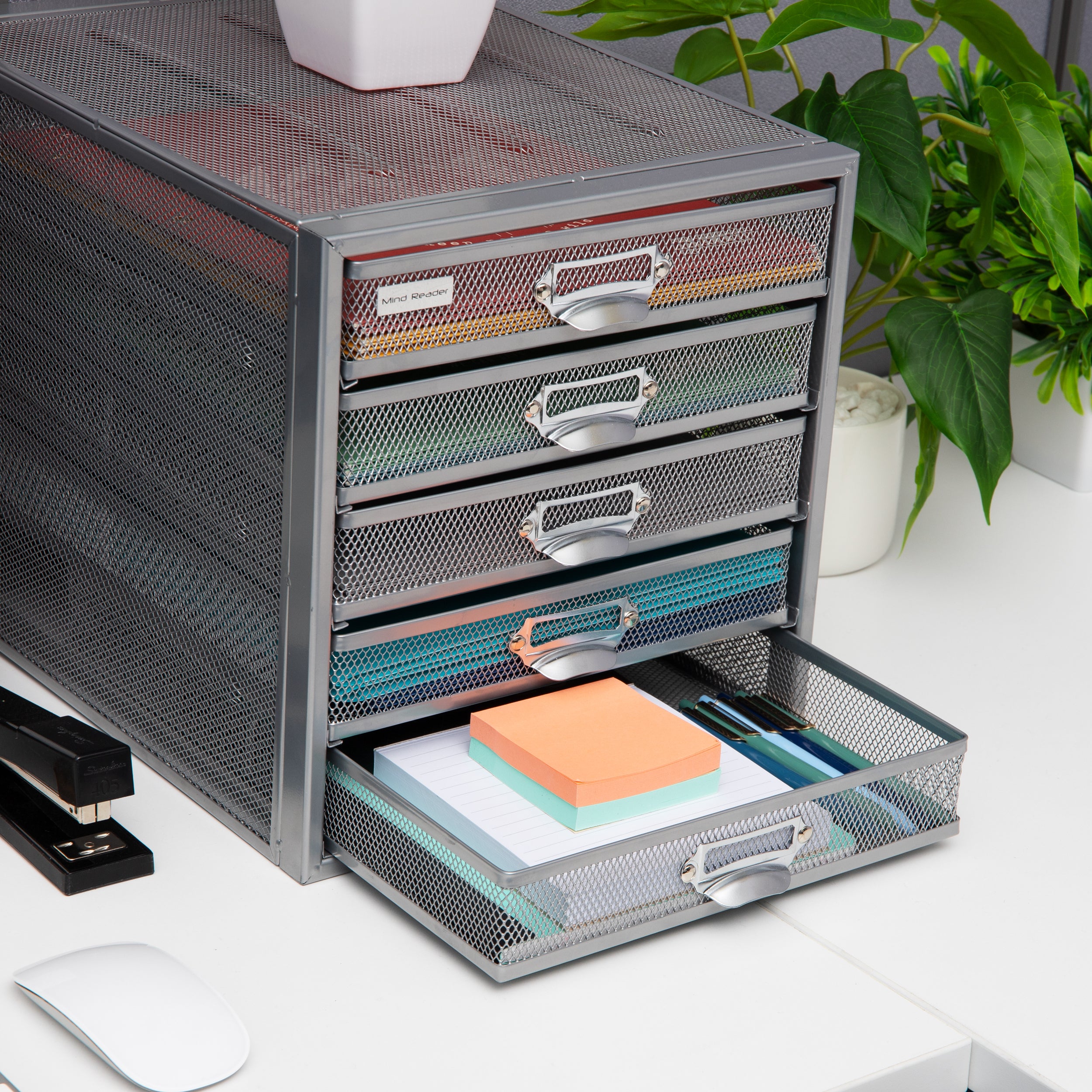 5 drawer shop desk storage