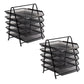 Mind Reader 5-Tier Paper Tray, Desktop Organizer, File Storage, Workspace, Office, Metal Mesh, 11.75"L x 14"W x 15"H