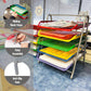 Mind Reader 5-Tier Paper Tray, Desktop Organizer, File Storage, Workspace, Office, Metal Mesh, 11.75"L x 14"W x 15"H