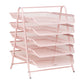 Mind Reader 5-Tier Paper Tray, Desktop Organizer, File Storage, Workspace, Office, Metal Mesh, 11.75"L x 14"W x 15"H