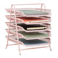 Mind Reader 5-Tier Paper Tray, Desktop Organizer, File Storage, Workspace, Office, Metal Mesh, 11.75"L x 14"W x 15"H