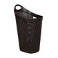 Mind Reader 60L Rolling Laundry Hamper, Clothes Basket, Wheels, Wicker Style, Plastic, 19.5"L x 14.75"W x 29.25"H