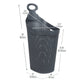Mind Reader Basket Collection, Mobile Laundry Hamper, 61 Liter (15kg/33lbs) Capacity, Black