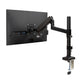Mind Reader Single Monitor Arm for 13–32 Inch Screens, Gas Spring VESA Desk Mount, 180° Rotation, ±180° Swivel, ±65° Tilt, Integrated Cable Management, Holds up to 19.8 lbs, Black
