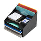 Mind Reader Desktop Organizer, Vertical File Holder, Paper Trays, Office, Plastic, 12.5"L x 11.75"W x 9.5"H, Beige