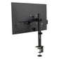 Mind Reader Single Monitor Desk Mount for 13"-32" Screens, VESA 75x75/100x100, 180° Rotation, ±90° Swivel, ±45° Tilt, 17.6 lb Load Capacity, Cable Management, Quick Release, Black