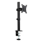 Mind Reader Single Monitor Desk Mount for 13"-32" Screens, VESA 75x75/100x100, 180° Rotation, ±90° Swivel, ±45° Tilt, 17.6 lb Load Capacity, Cable Management, Quick Release, Black