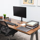 Mind Reader Single Monitor Desk Mount for 13"-32" Screens, VESA 75x75/100x100, 180° Rotation, ±90° Swivel, ±45° Tilt, 17.6 lb Load Capacity, Cable Management, Quick Release, Black