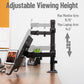 Mind Reader Dual Arm Monitor and Laptop Desk Mount, Adjustable Stand for 17"–32" Screens, VESA 75x75/100x100, 180° Rotation, ±90° Swivel, ±90° Tilt, Black