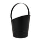 Mind Reader Fireplace Ash Bucket, 6L (1.5 gal) Capacity, Wood Stove, Fireplace Accessories, Metal, 9"L x 9"W x 10.5"H, Black